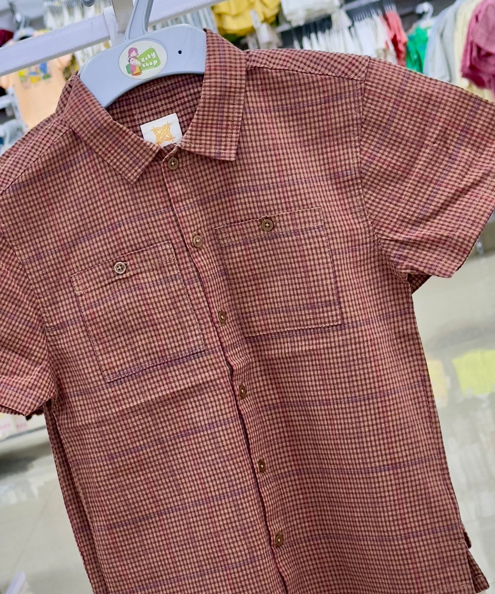 Boys Short Sleeve Shirt (0/3 M-6 Year) (107536)