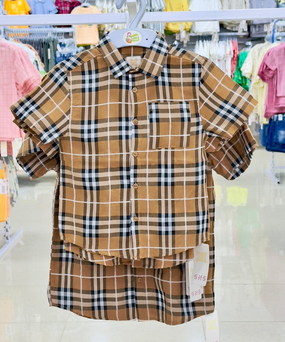 Boys Short SleeveShirt (0/3 M-15/16 Years) (108068-108056)