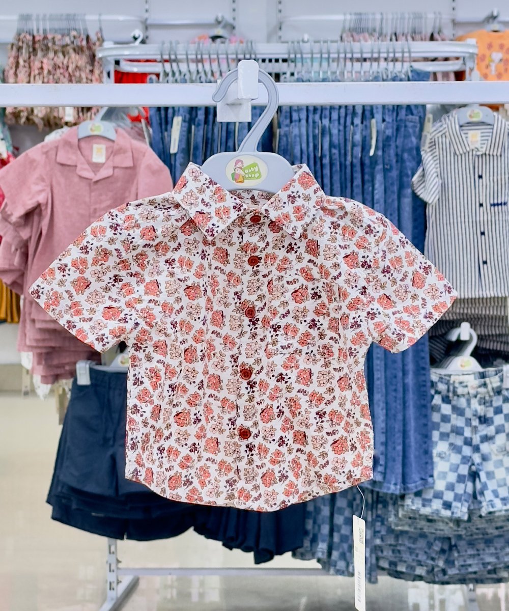 Boys Short Sleeve Shirt (0/3 M-6 Year) (105130)