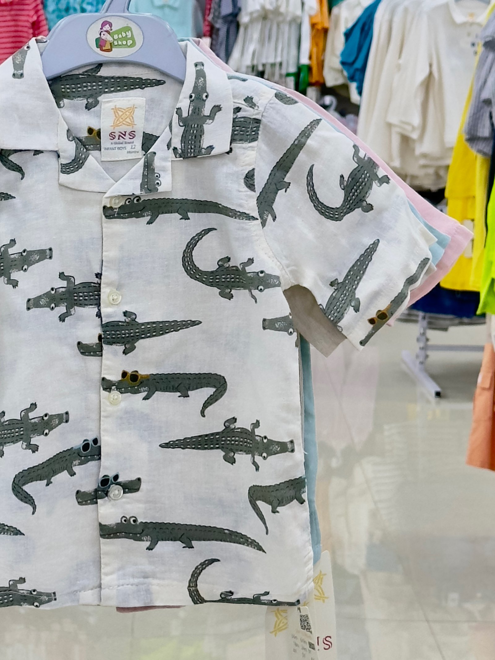 Boys Short Sleeve Shirt (3/6 M-6 Year) (110915)