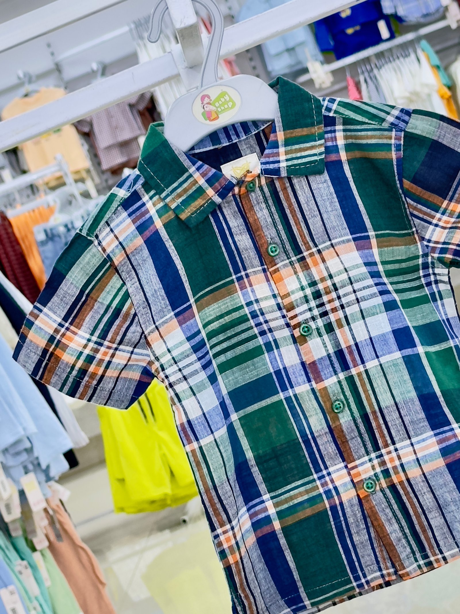 Boys Short Sleeve Shirt (0/3 M-6 Year) (11146)