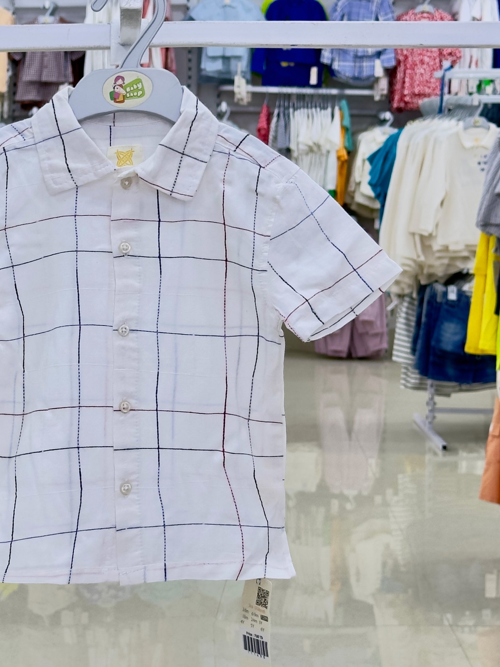 Boys Short Sleeve Shirt (3/6 M-6 Year) (111428)