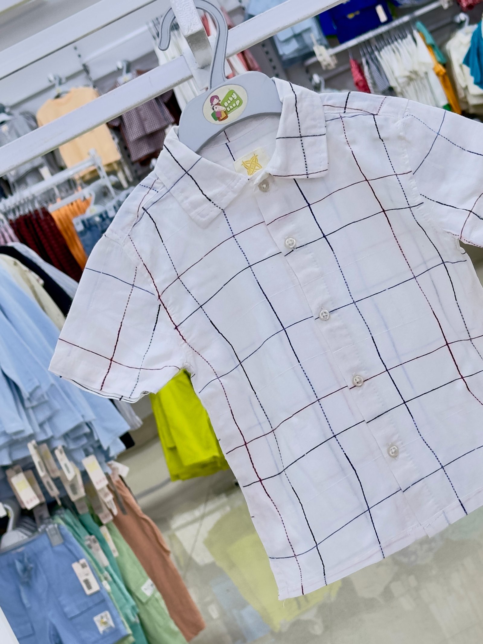 Boys Short Sleeve Shirt (3/6 M-6 Year) (111428)
