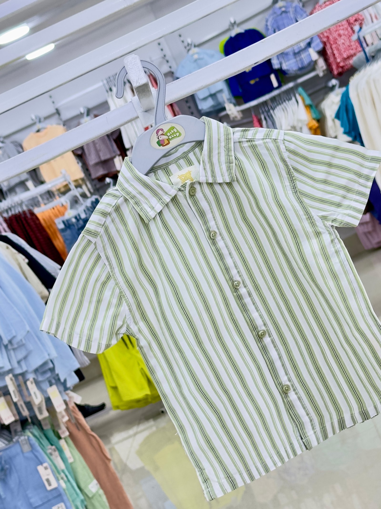 Boys Short Sleeve Shirt (0/3 M-6 Year) (111473)