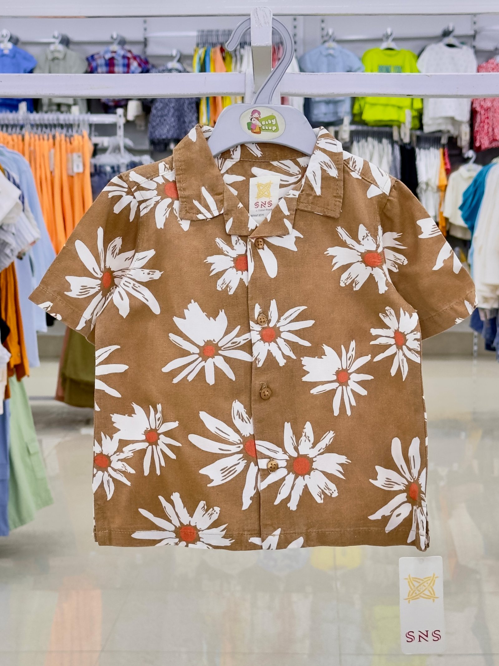 Boys Short Sleeve Shirt (0/3 M-6 Year) (112442)