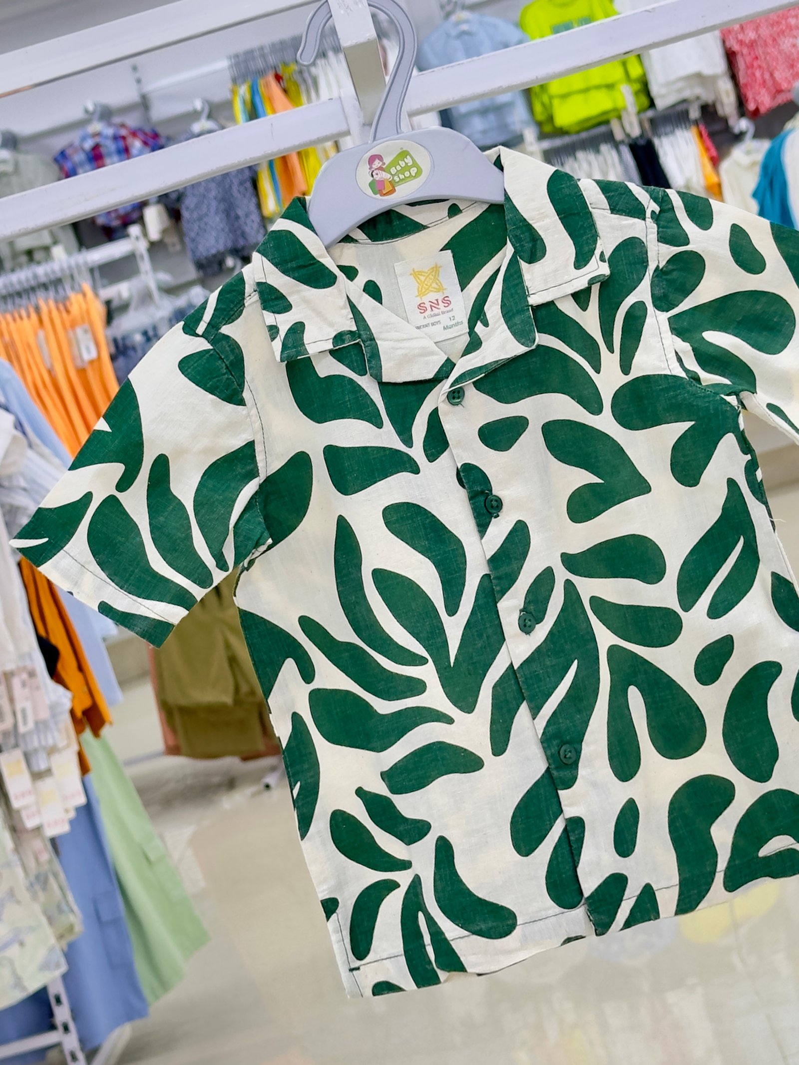 Boys Short Sleeve Shirt (0/3 M-6 Year) (112703)