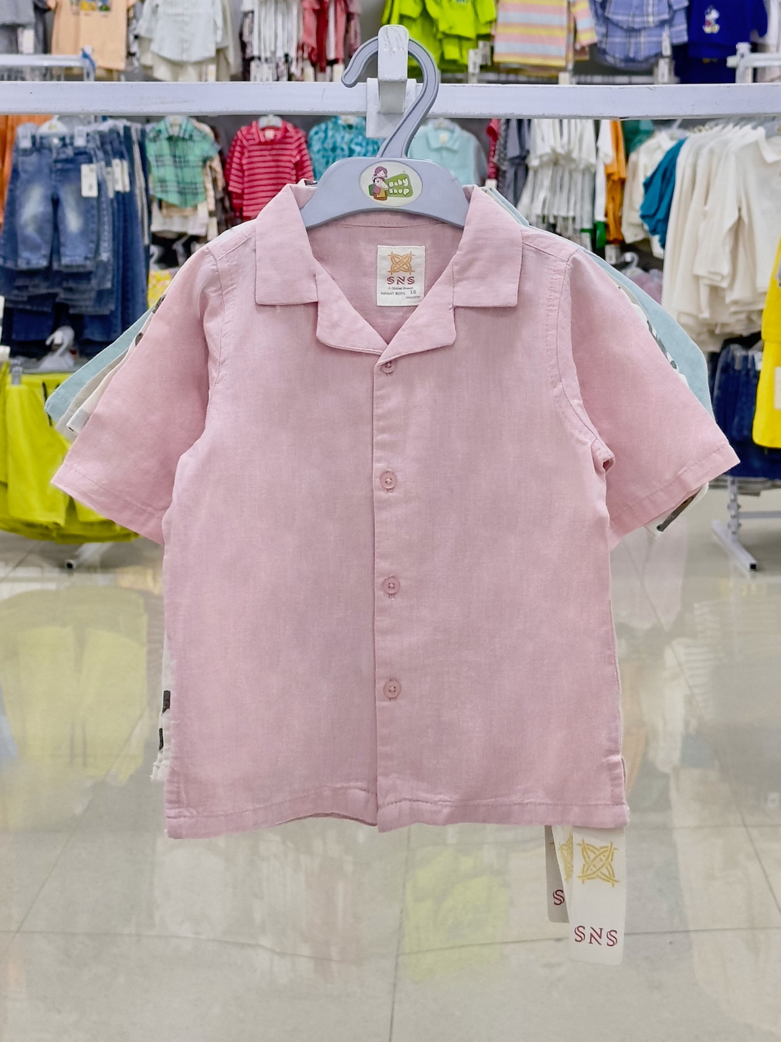 Boys Short Sleeve Shirt (0/3 M-6 Year) (110879)