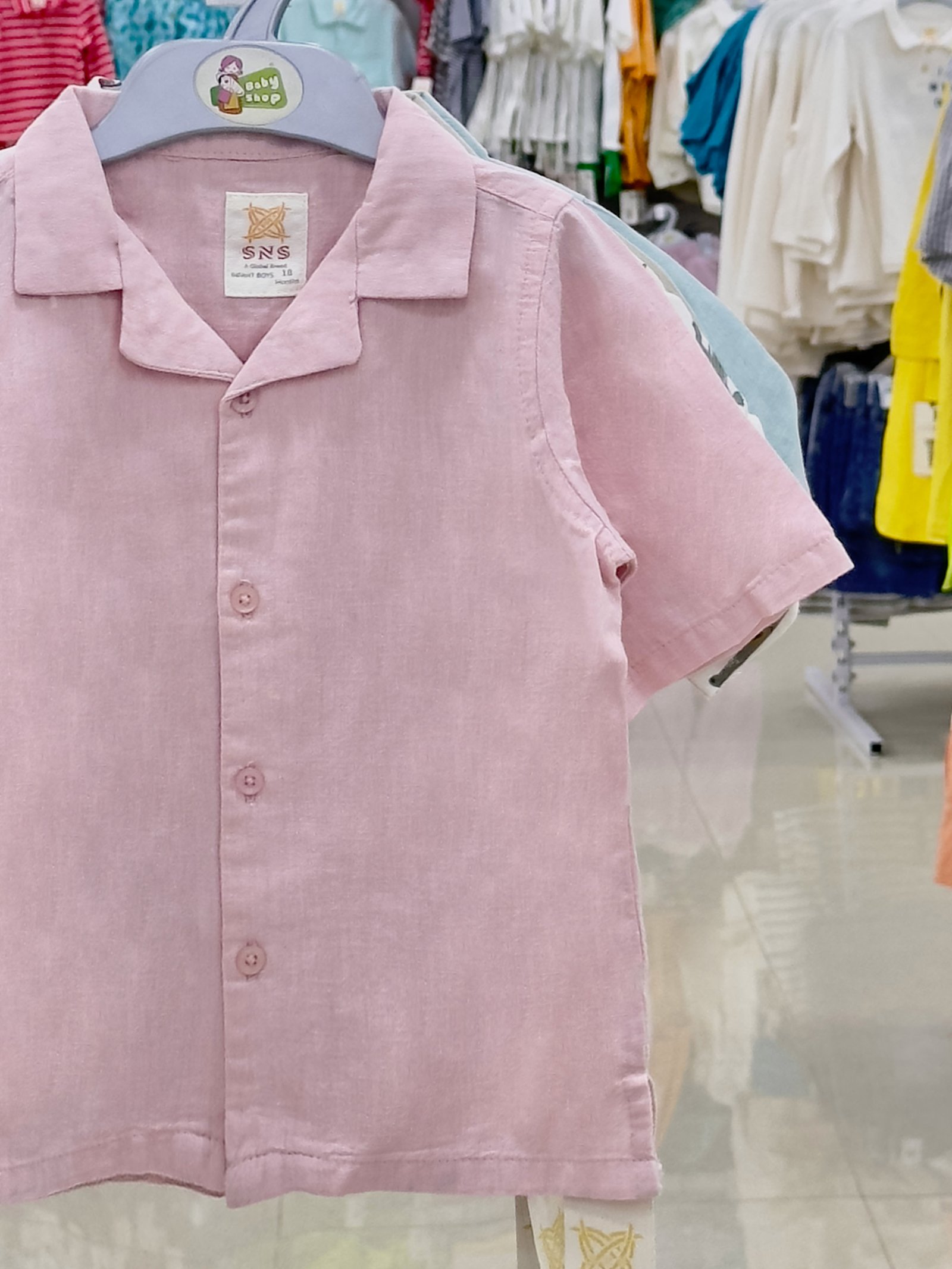 Boys Short Sleeve Shirt (0/3 M-6 Year) (110879)