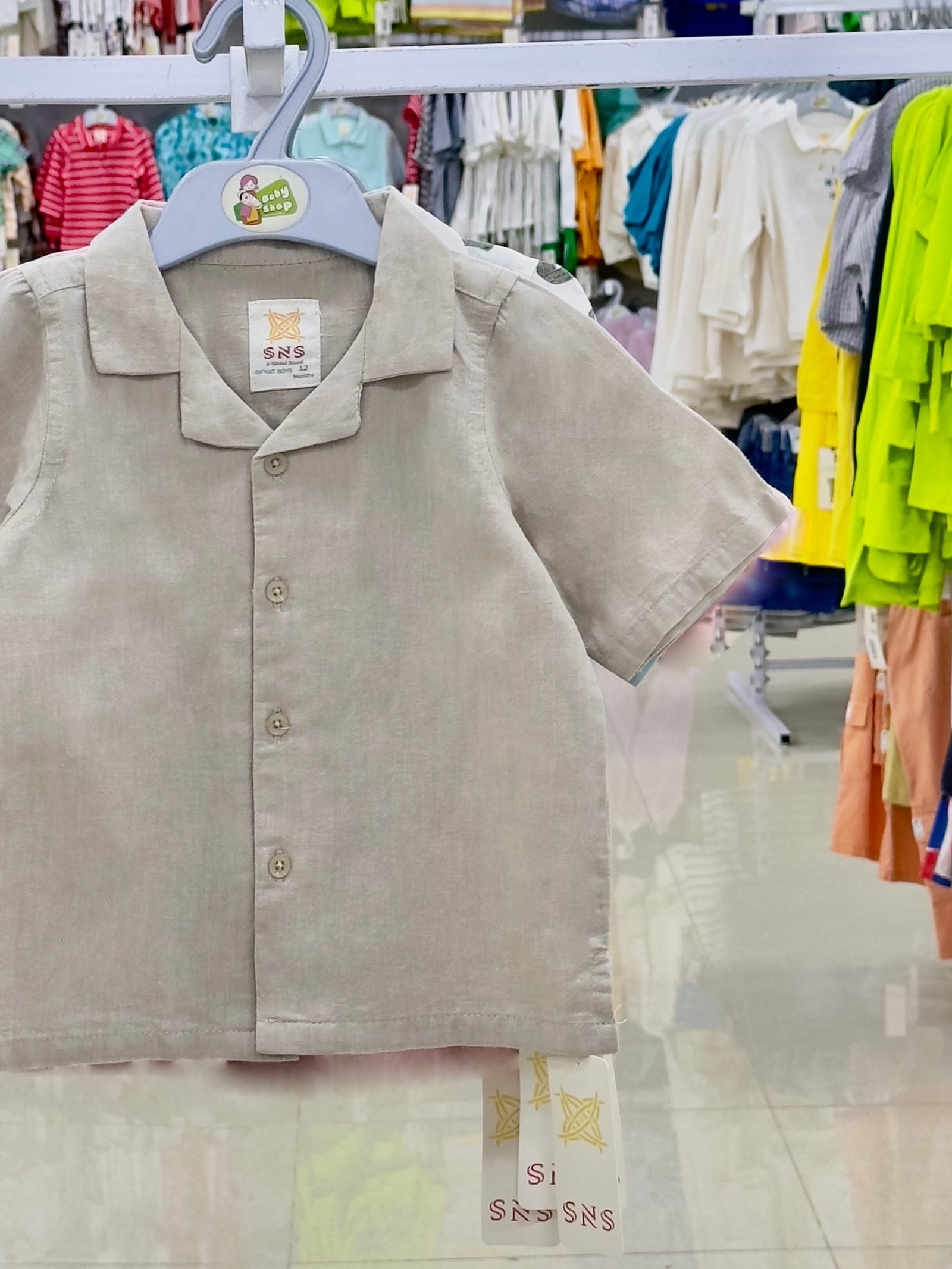 Boys Short Sleeve Shirt (0/3 M-6 Year) (110897)