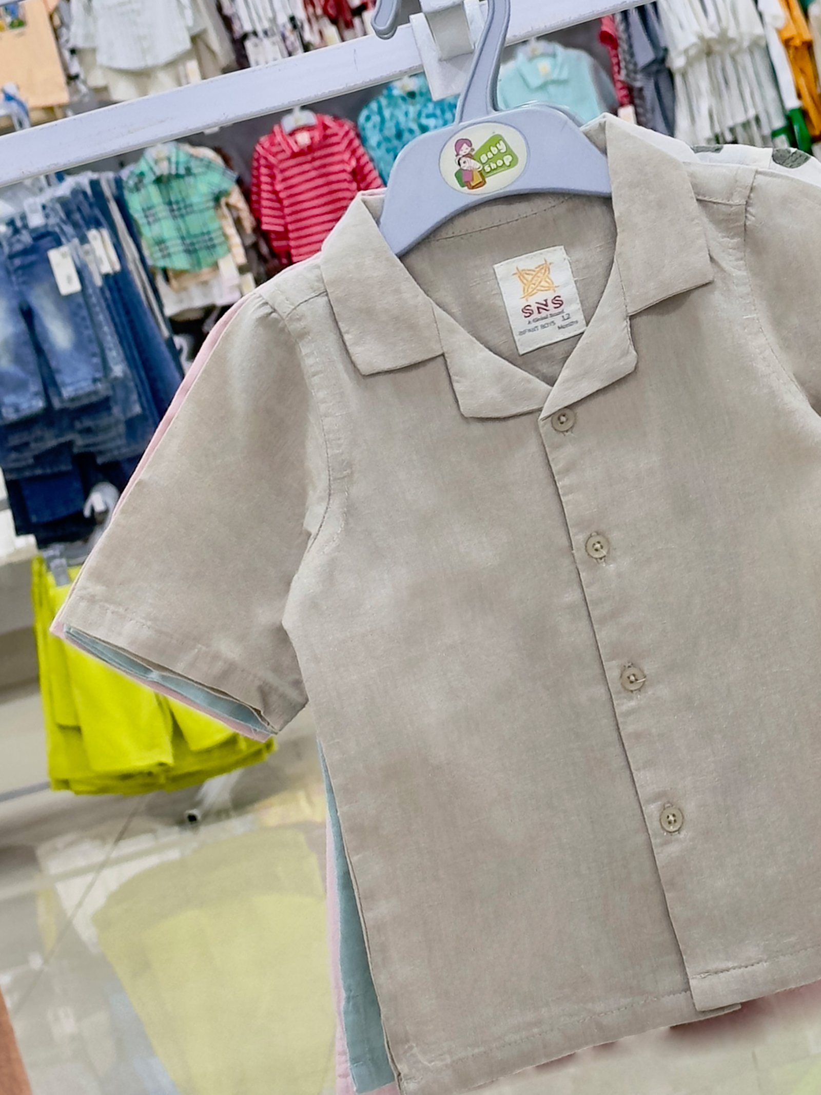 Boys Short Sleeve Shirt (0/3 M-6 Year) (110897)
