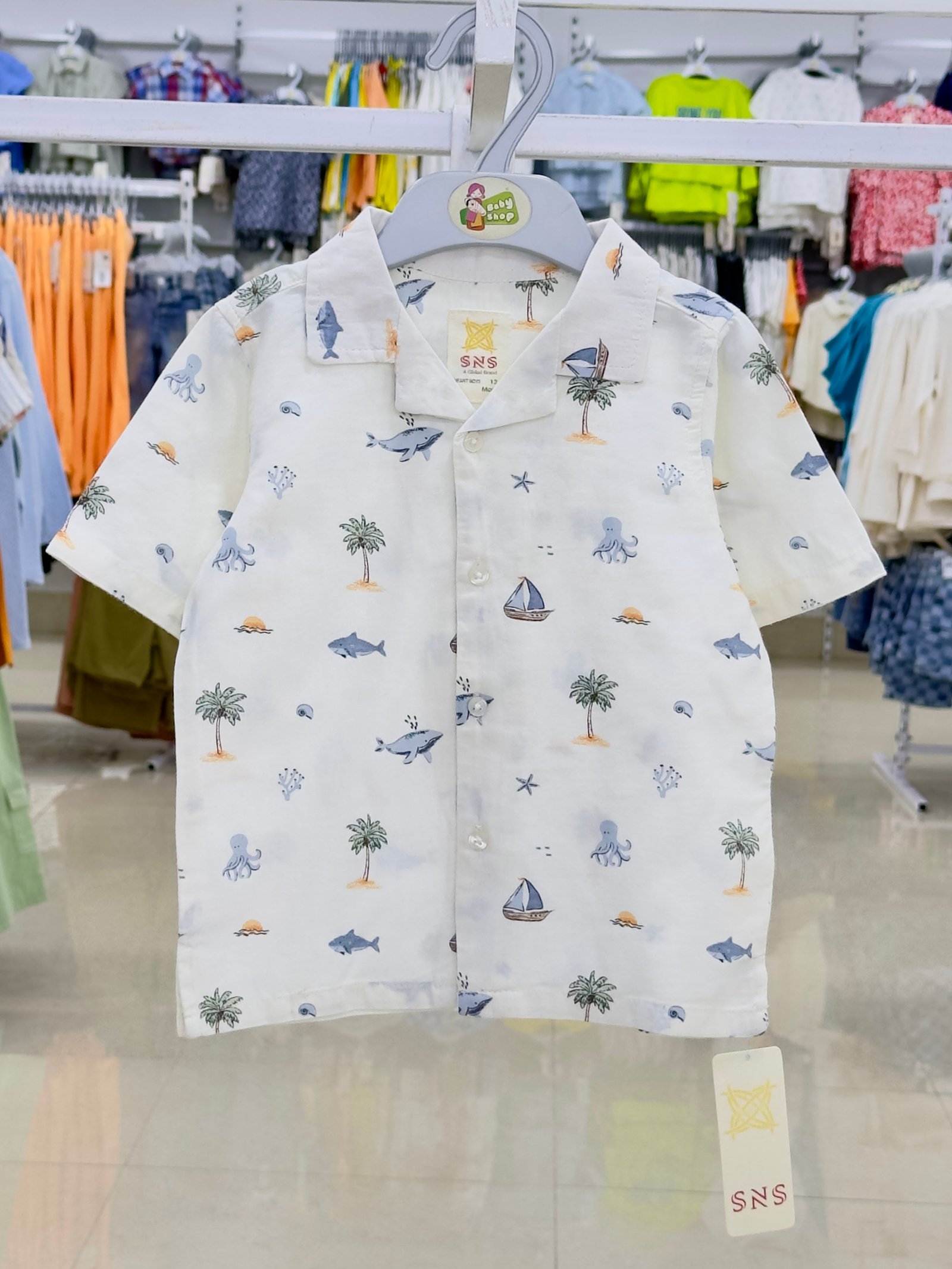 Boys Short Sleeve Shirt (0/3 M-6 Year) (112713)
