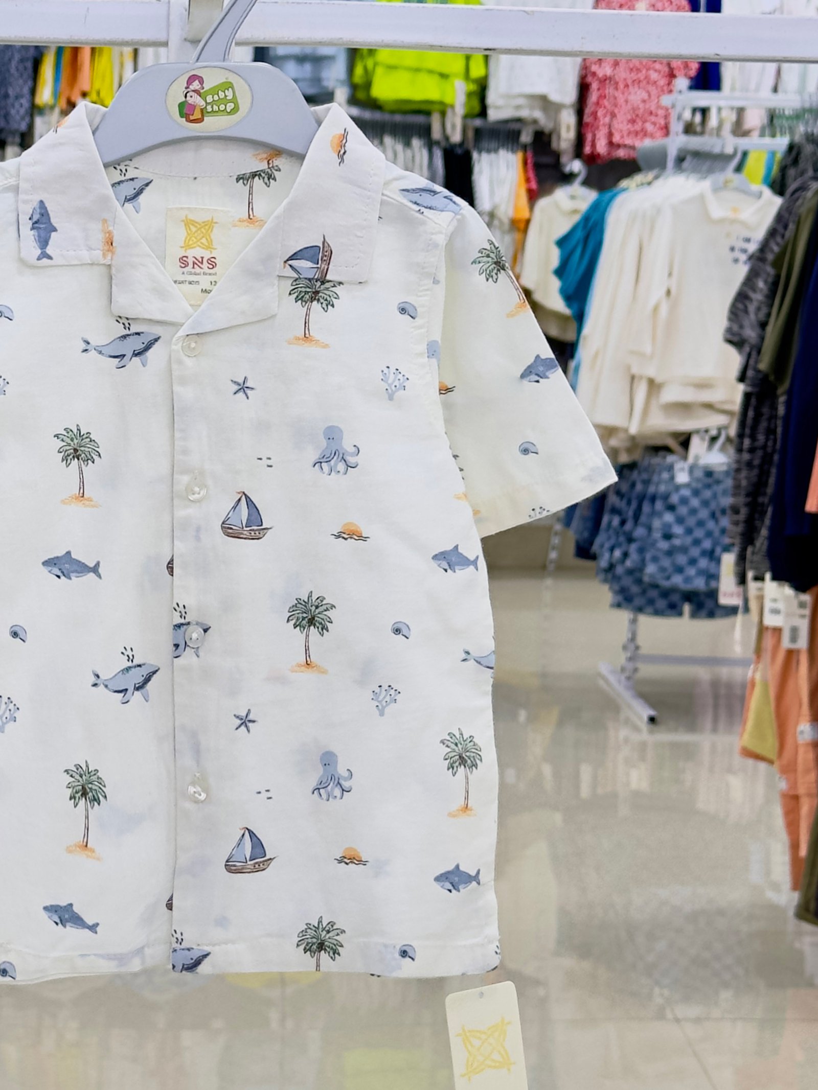 Boys Short Sleeve Shirt (0/3 M-6 Year) (112713)