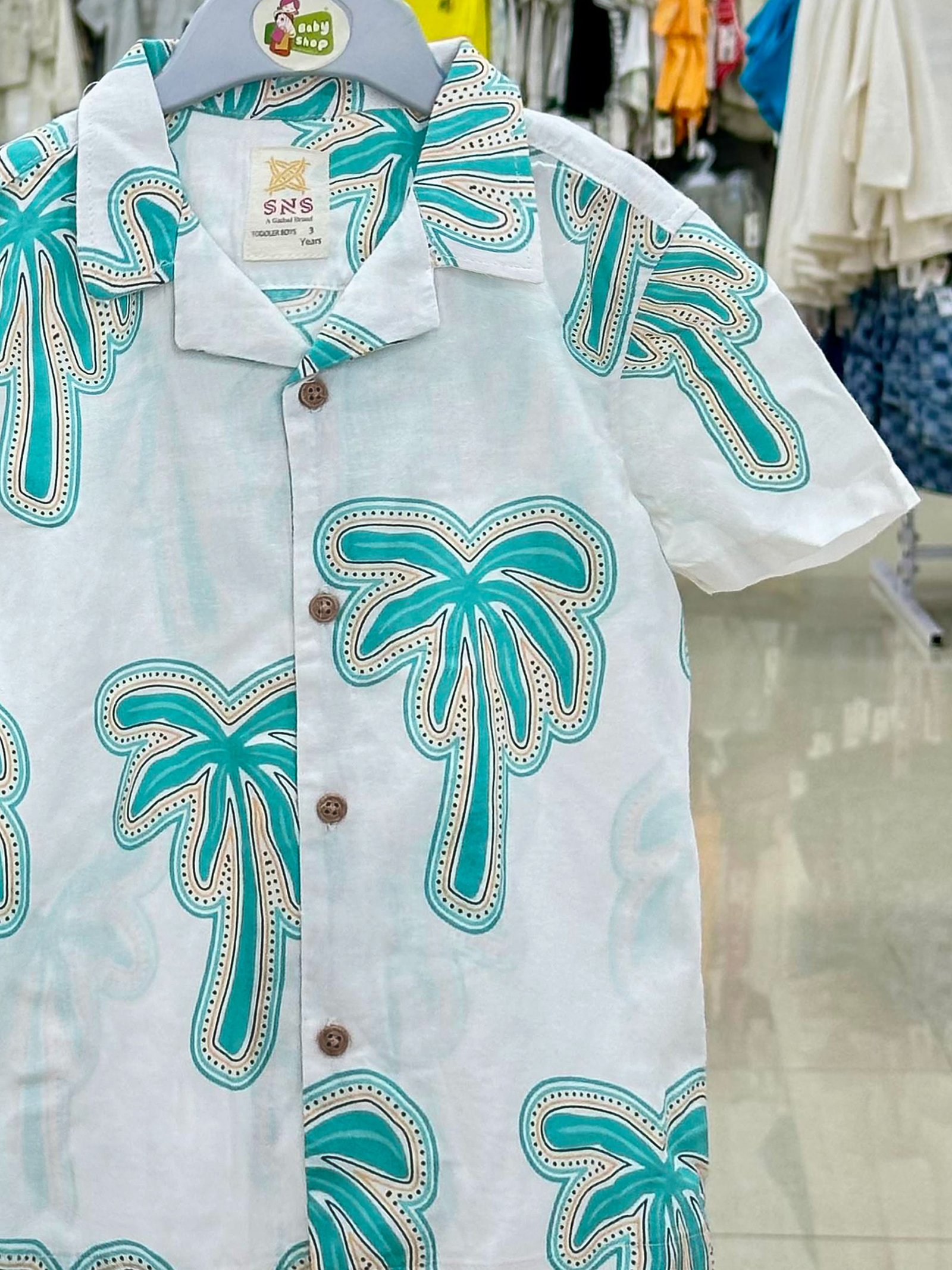 Boys Short Sleeve Shirt (0/3 M-6 Year) (112135)