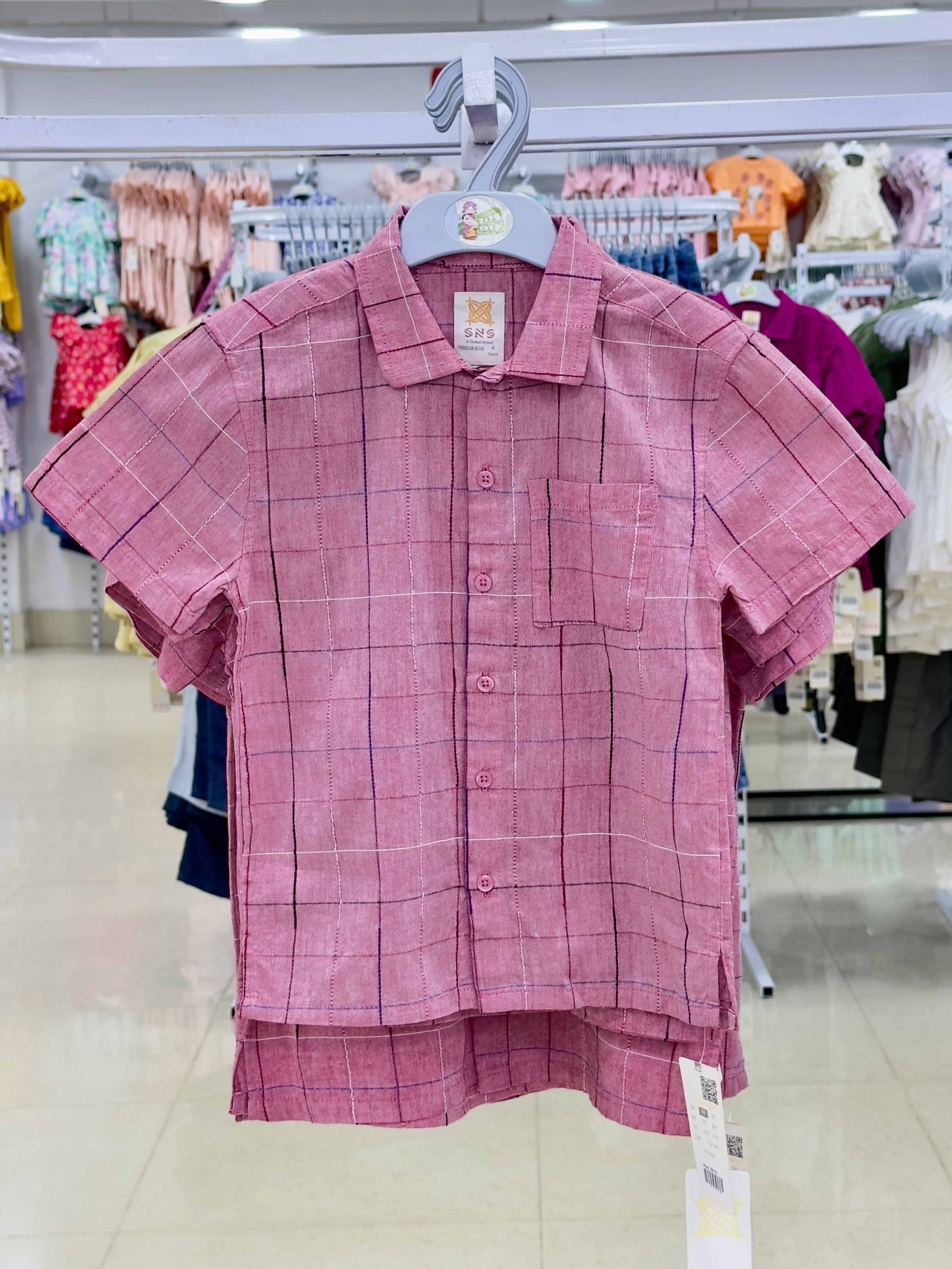 Boys Short Sleeve Shirt (0/3 M-6 Year) (107130)