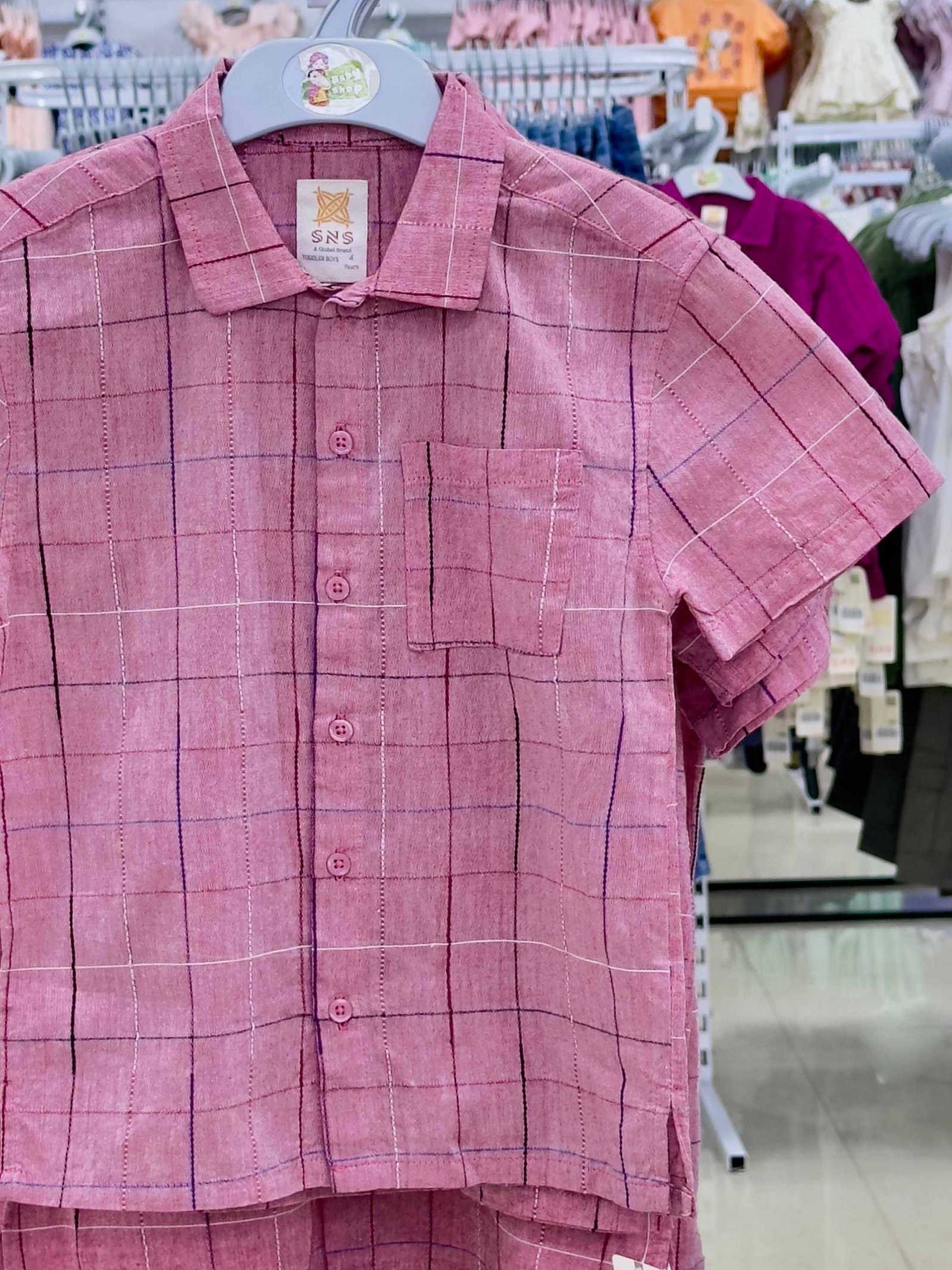 Boys Short Sleeve Shirt (0/3 M-6 Year) (107130)