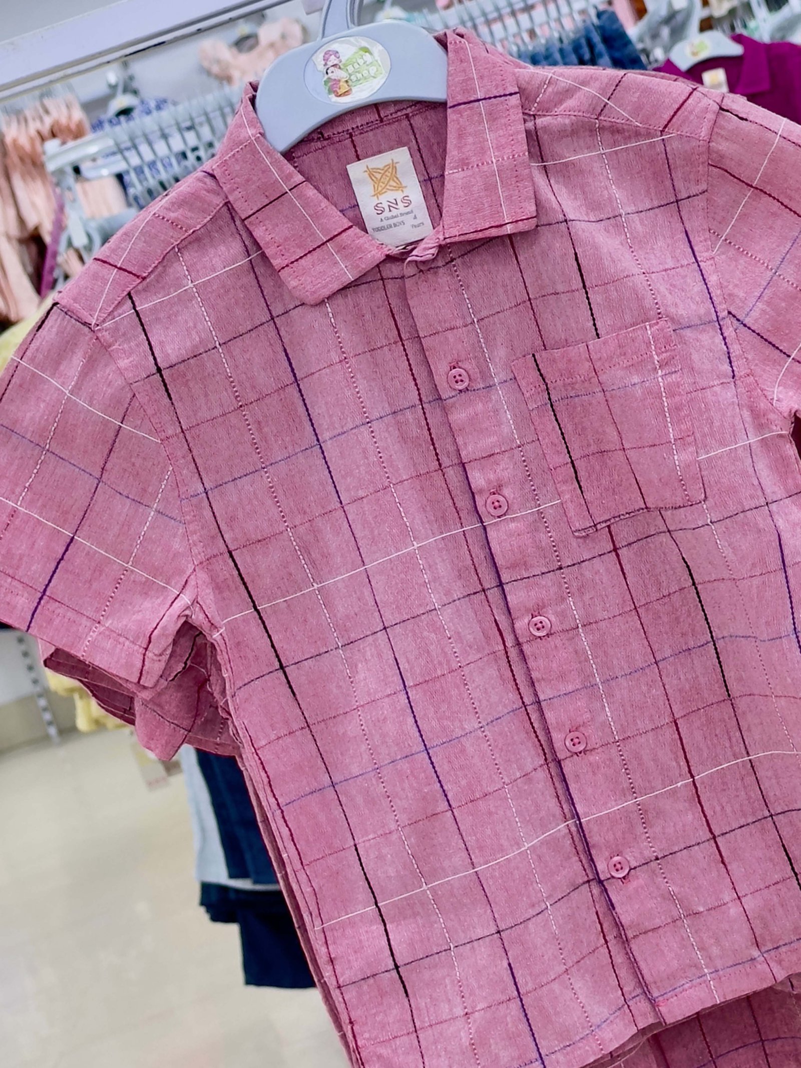 Boys Short Sleeve Shirt (0/3 M-6 Year) (107130)