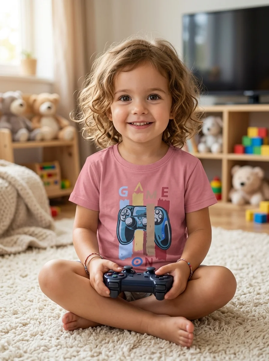 Girls Short  Sleeve  T-Shirt ( Size-3 Years  To 15/16 Years ) ( 117072)