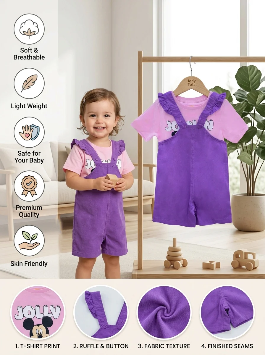 Girls Rumper Set ( Size -0/3 M To 6 Years ) (119911)