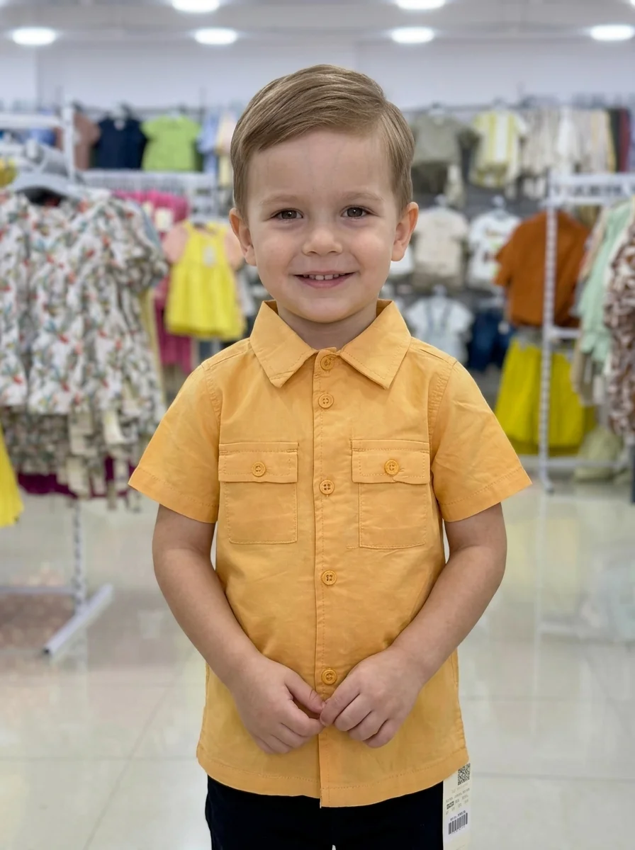 Boys Short  Sleeve  Shirt ( Size- 0/3 M TO 6 Years ) (119361)