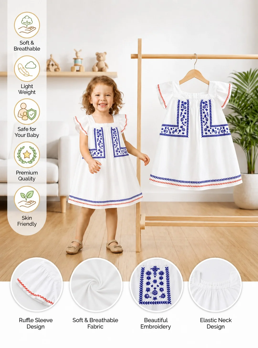 Girls Dress (0/3 M-6 Years) (107992)