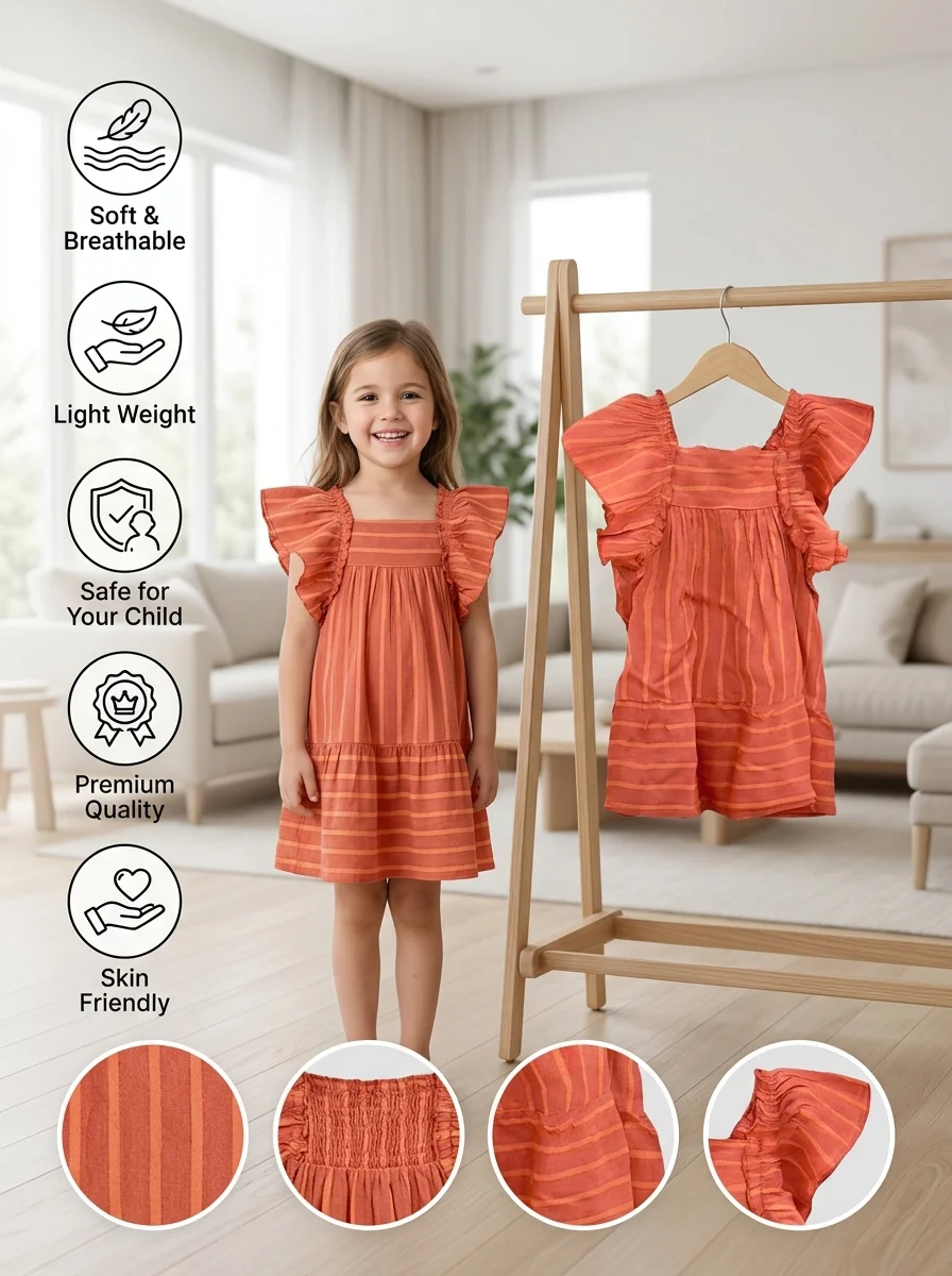 Girls Dress (3/6 M To -6 Years) (109321)