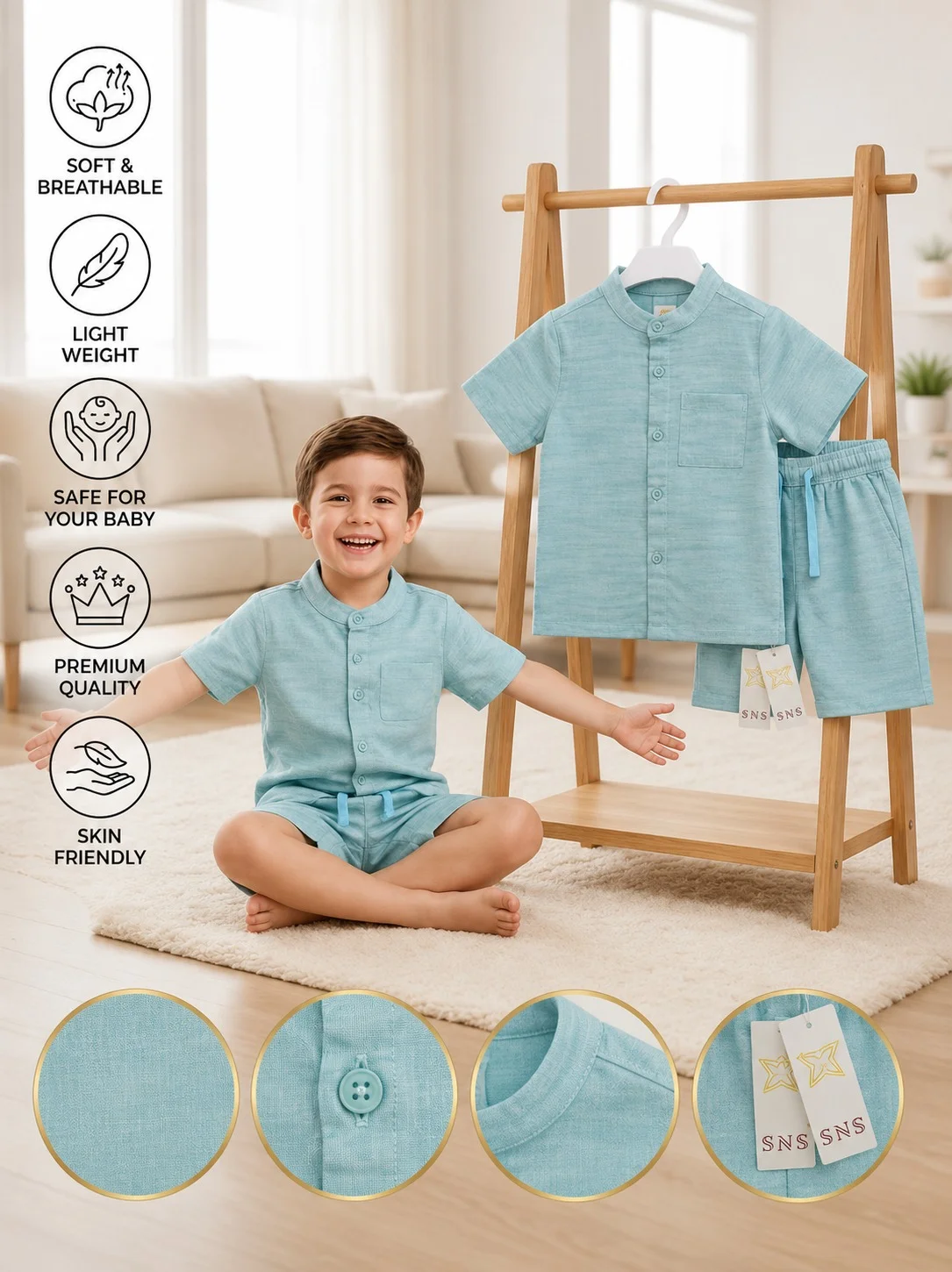 Boys 2 Pcs Set (0/3 M-6 Years) (108743)