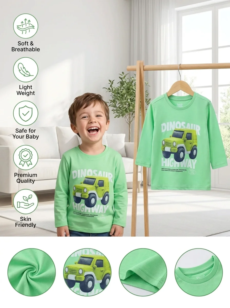 Boys full sleeve t- shirt (Size-3 Years to 15/16 Years ) (114373)