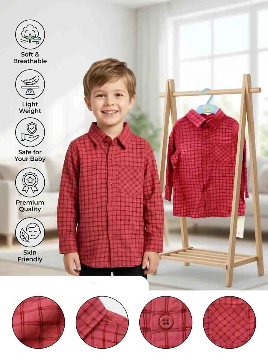 Boys Full Sleeve  Shirt ( Size-03 Years To 15/16 Years) (114245`)