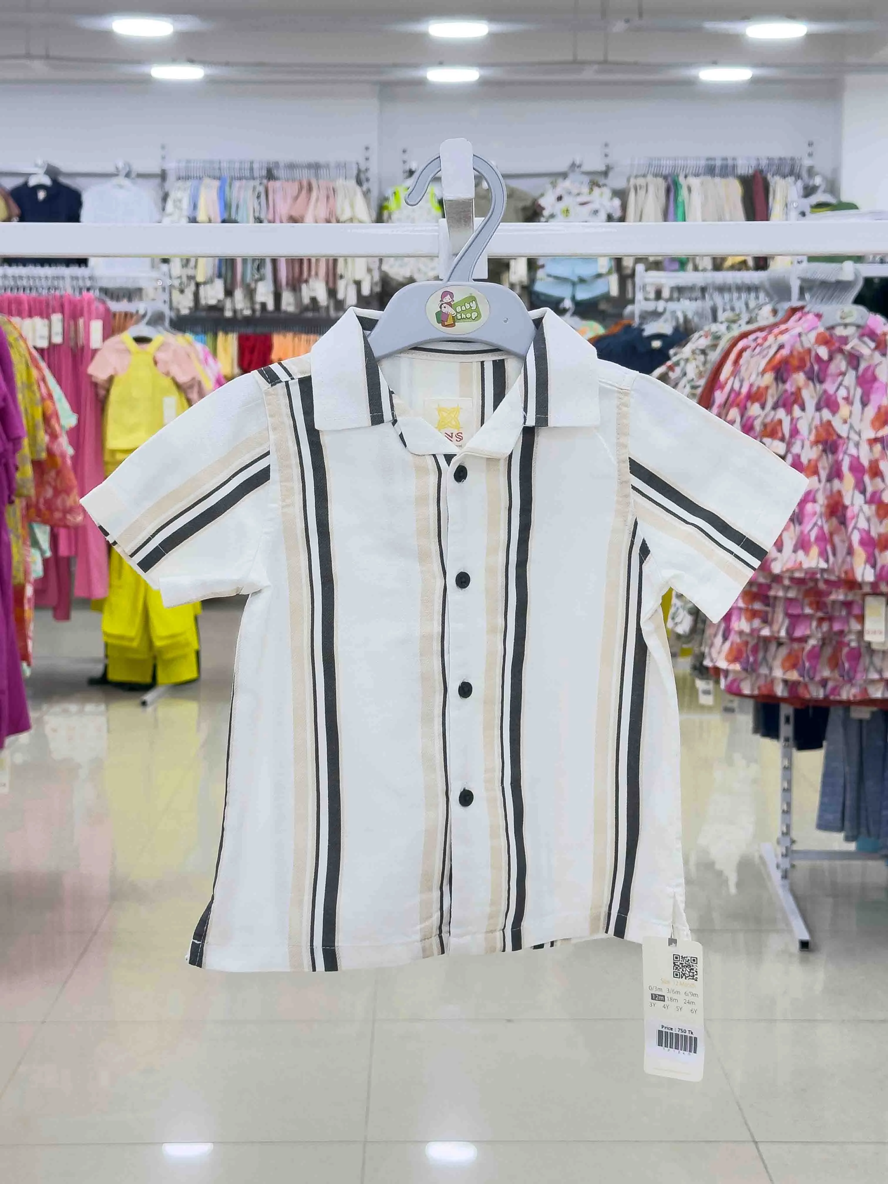 Boys Short Sleeve  Shirt (size-0/3 M to 6 Year) (121337)