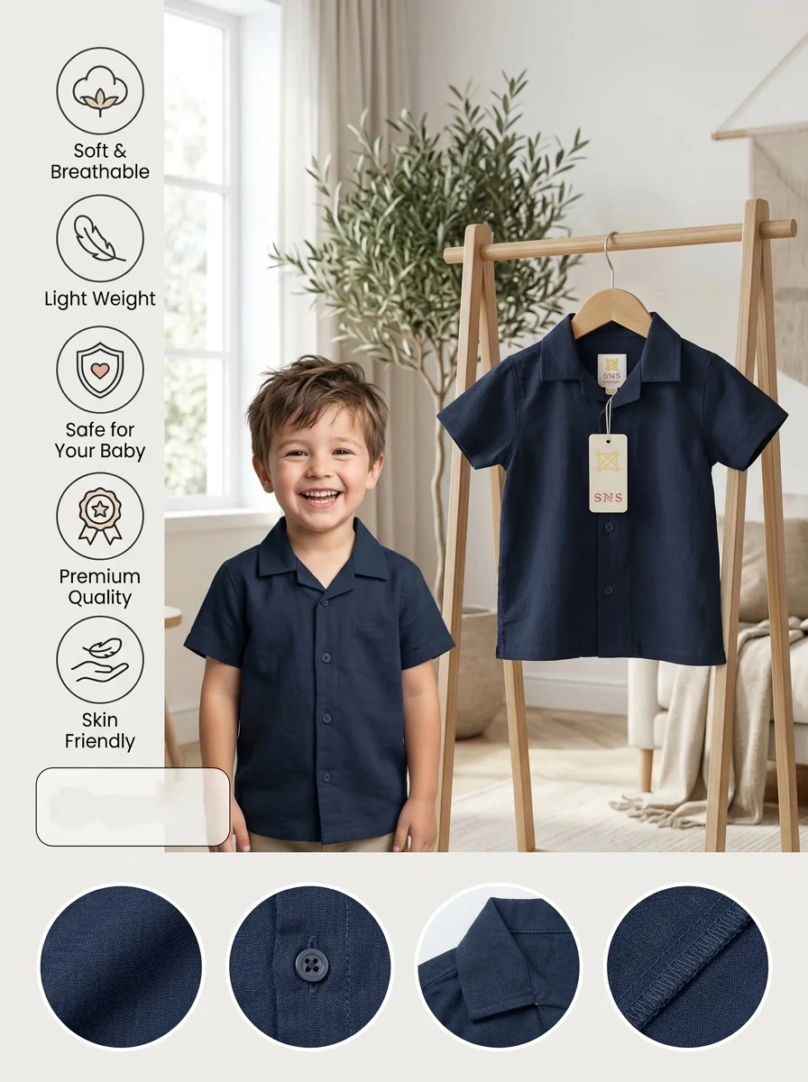 Boys Short  Sleeve  Shirt ( Size- 3 Years TO 15/16 Years) ( 119417)