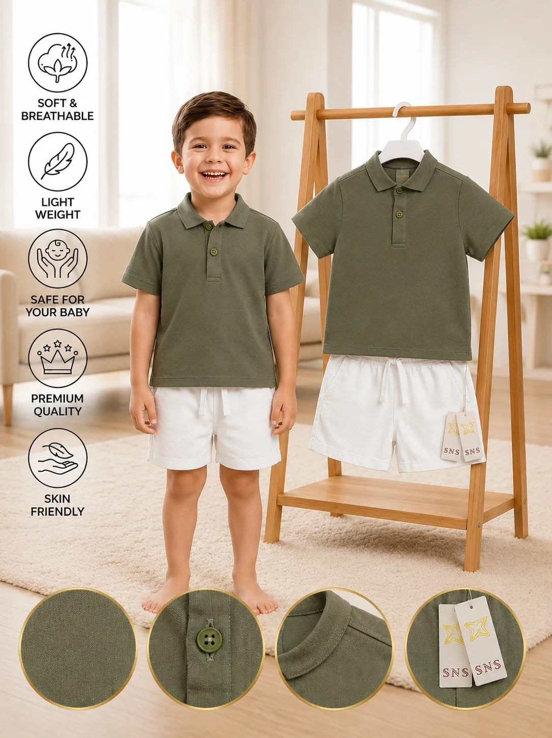 Boys 2 Pcs Set (0/3 M-6 Years) (107169)