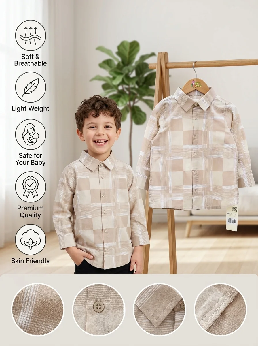 Boys Full Sleeve Shirt. (3 Years-15/16 Years) (114581)