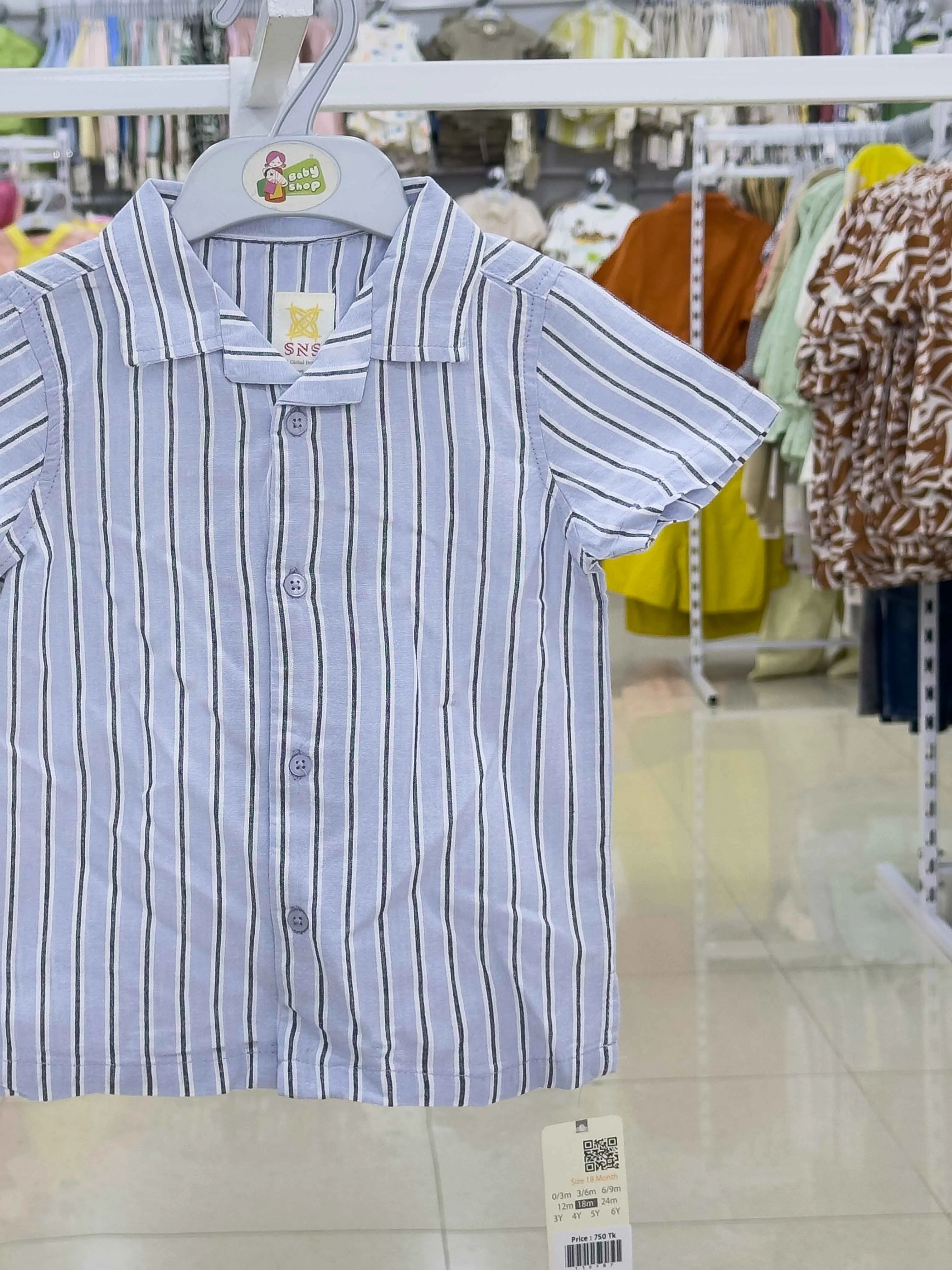 Boys Short  Sleeve  Shirt ( Size-0/3 M  TO6 Years ) (119783)