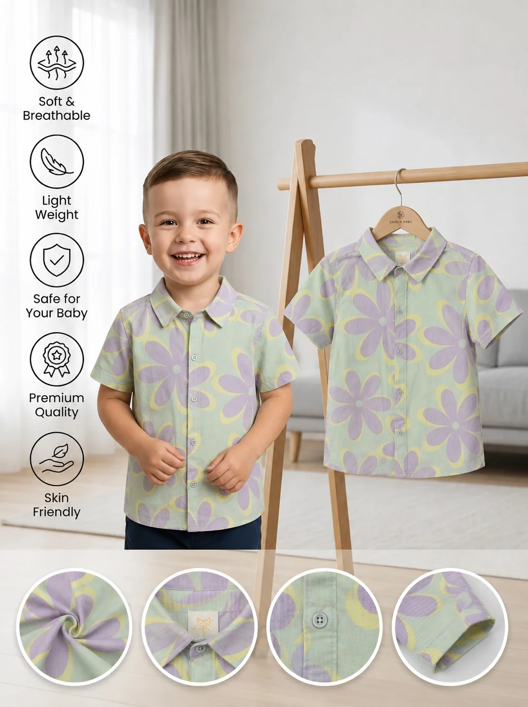 Boys Short Sleeve Shirt (3 Years-15/16 Years) (106856)