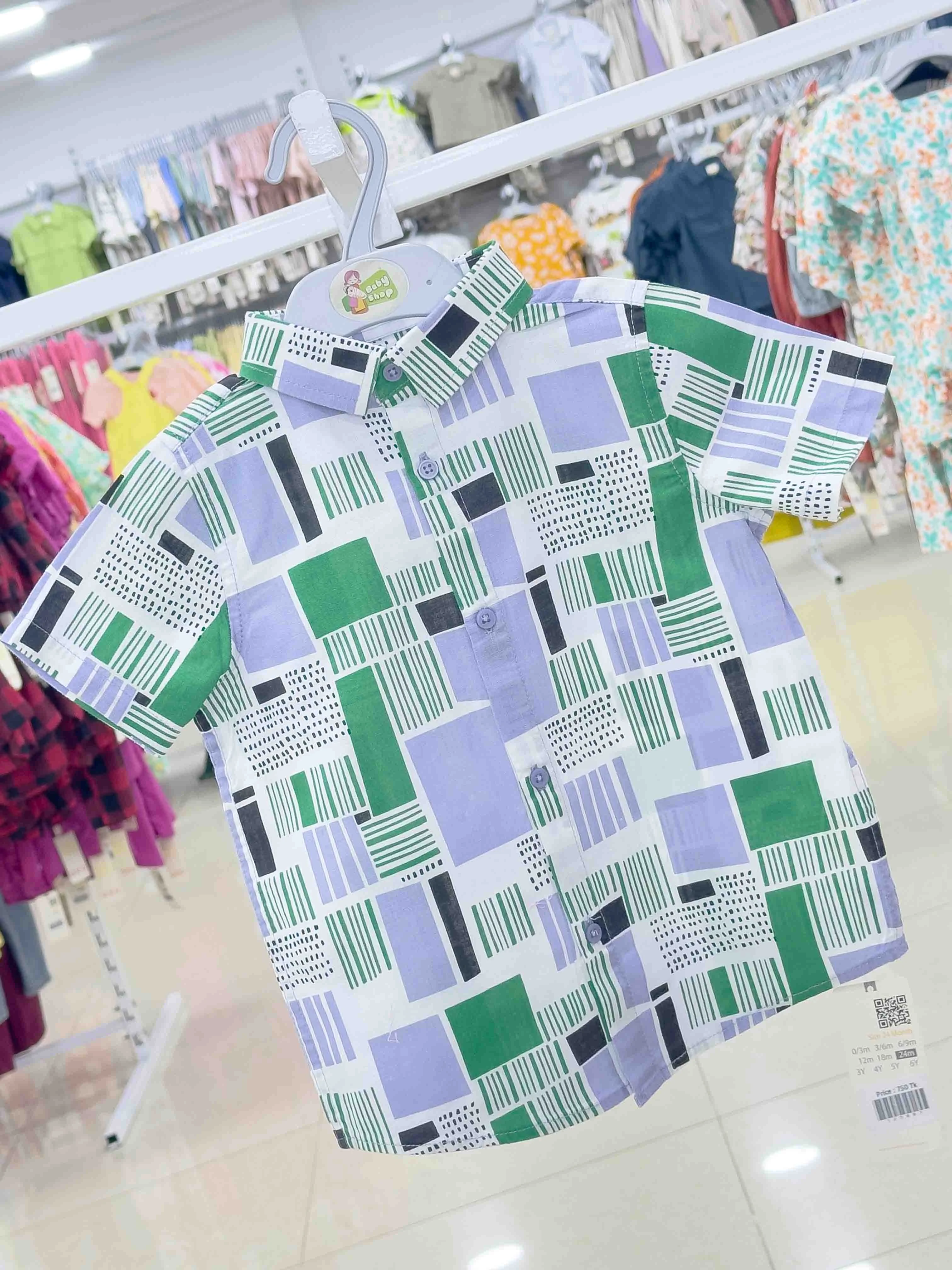 Boys Short Sleeve  Shirt (size-0/3 M to 6 Year) (120876)