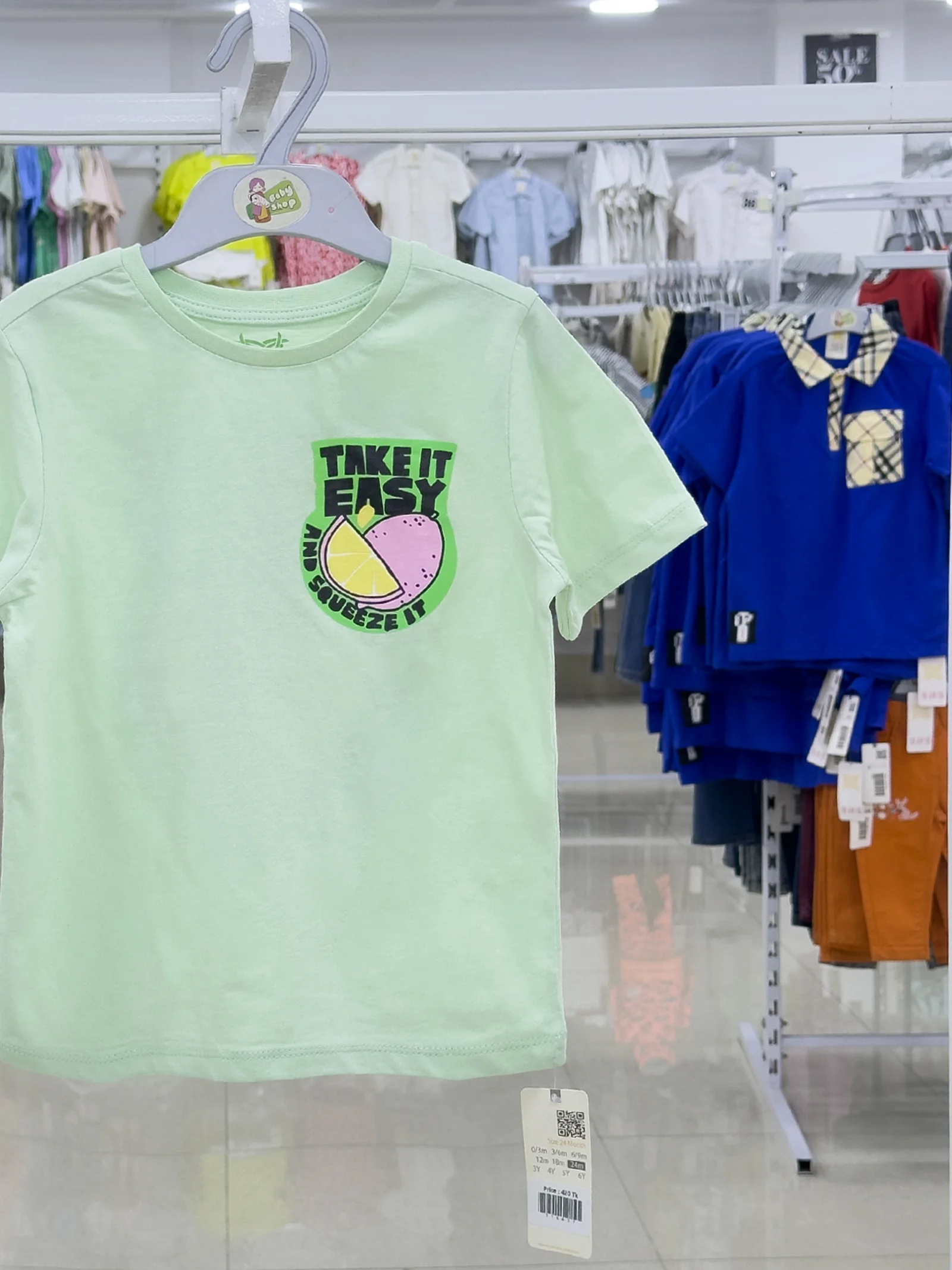 Girls Short  Sleeve  T-Shirt ( Size-0/3 M To 6Y) ( 116632)