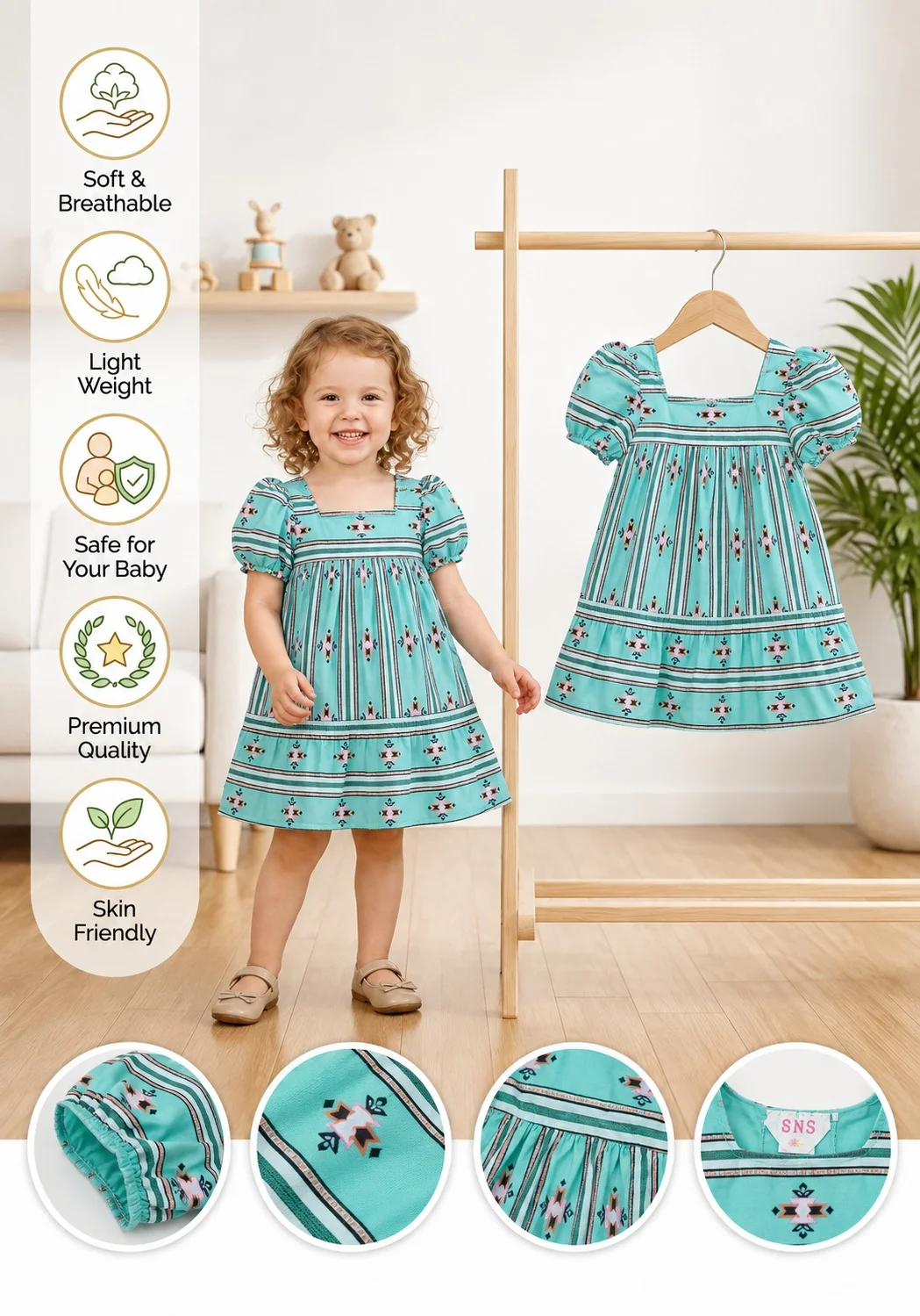 Girls Dress (3/6 M-6 Years) (109331)