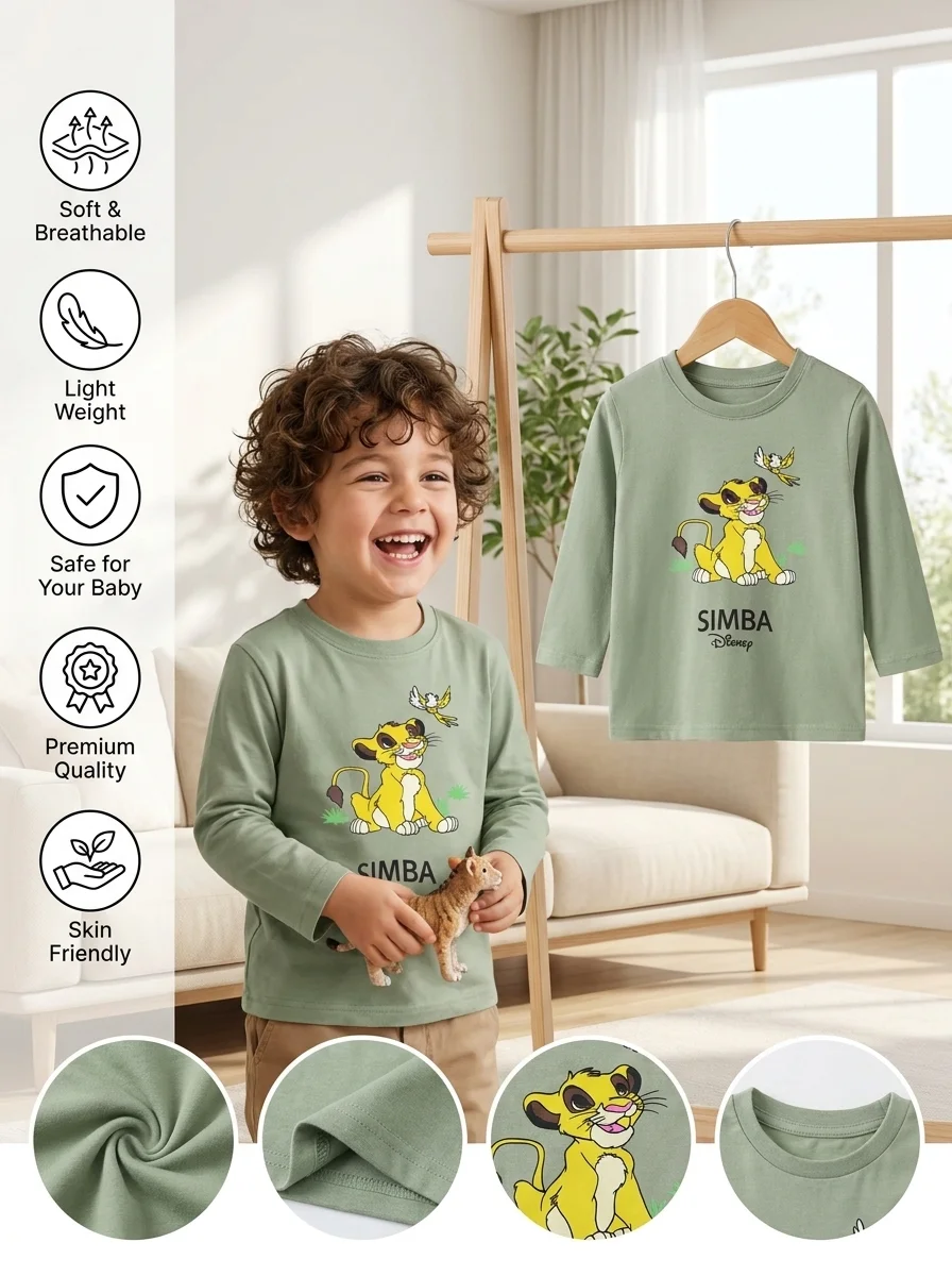 Boys full sleeve t- shirt (Size-0/3 M to 6 Years ) (113960)