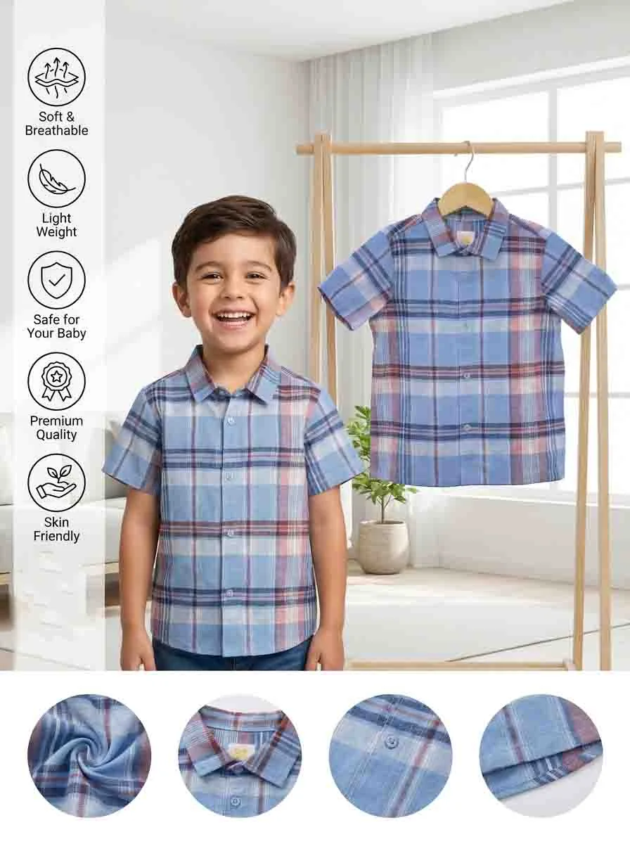 Boys Short Sleeve Shirt (3Y-15/16 Year) (116432)