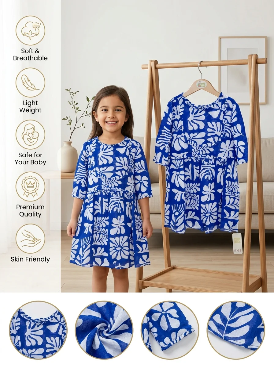 Girls Dress ( Size-3 Years  To 15/16 Years  ) (119869 )