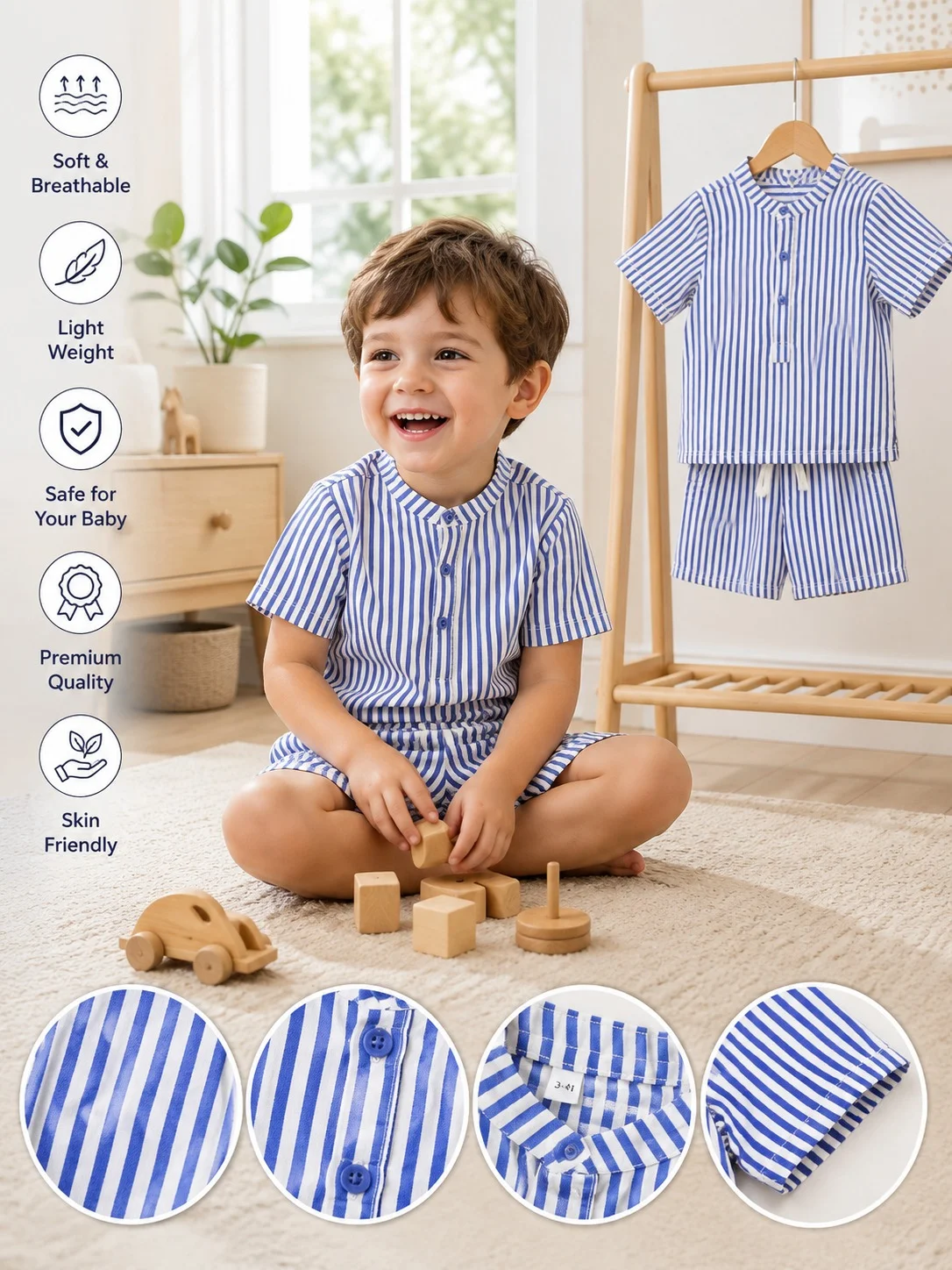 Boys 2 Pcs Set (3/6 M-8 Year) (109165)