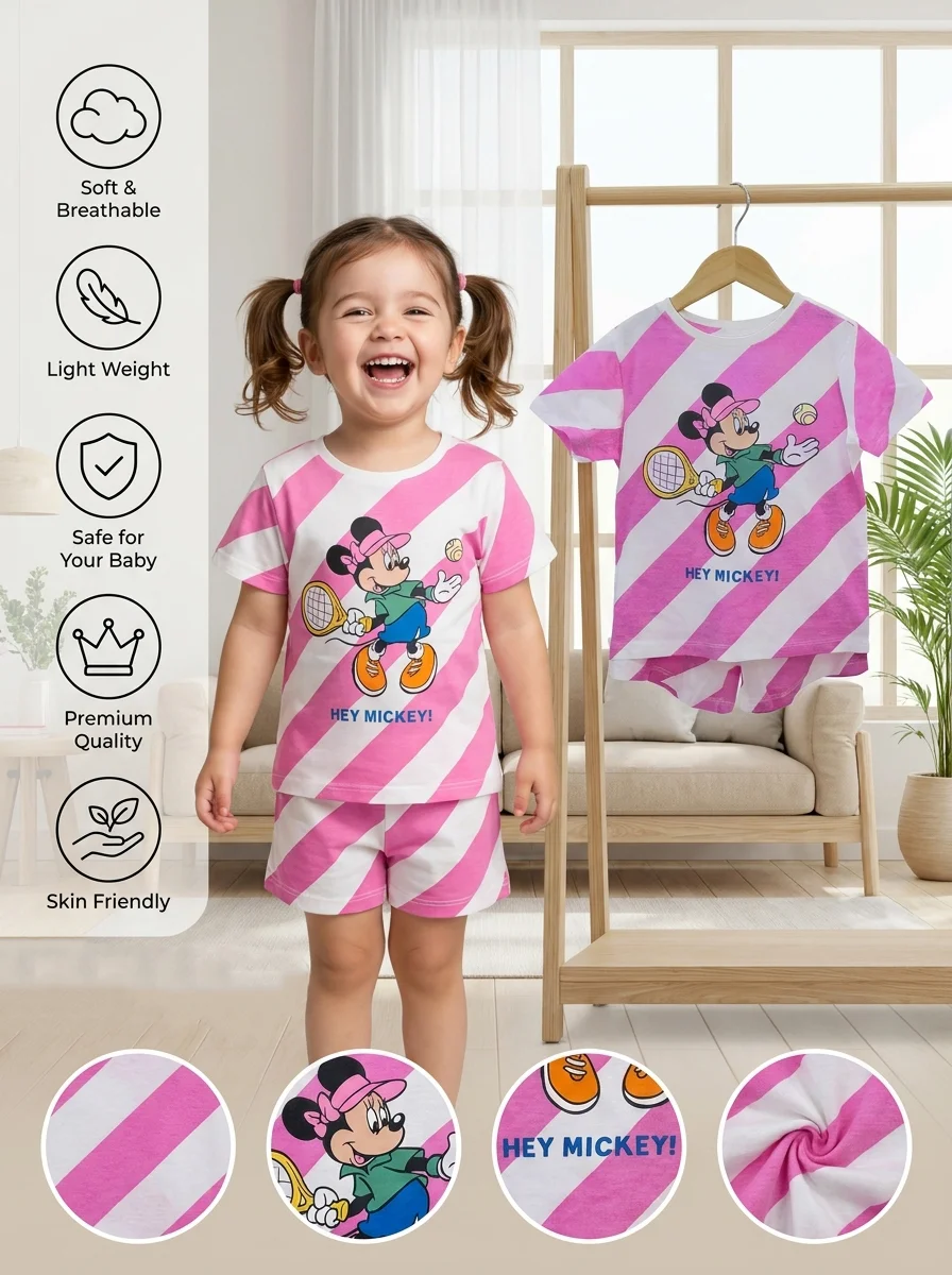 Girls 2 Pcs Set (Size-0/3 M  to 6 Years ) (119643)