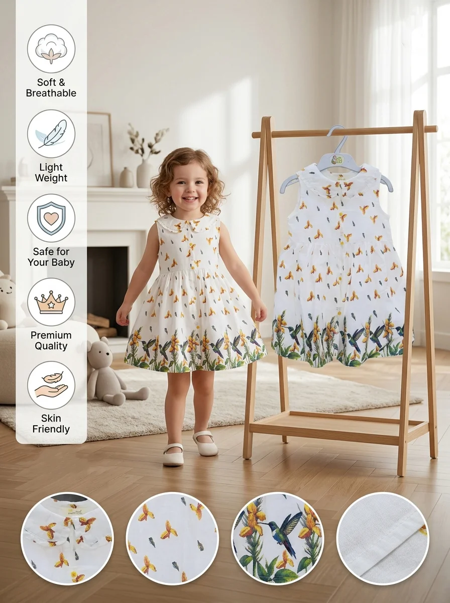 Girls  Dress ( Size- 0/3 M  To 6 Years ) (118622)