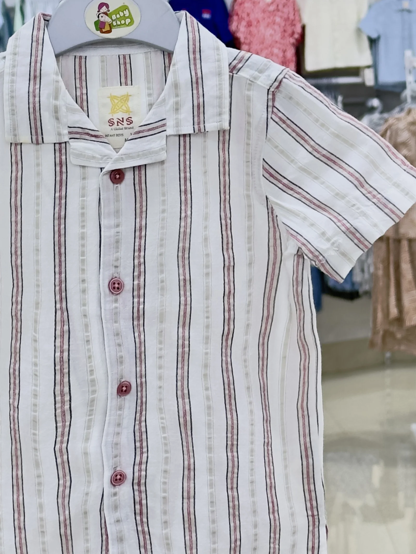 Boys Short  Sleeve  Shirt ( Size-0/3 M TO 6 Years ) (117700)