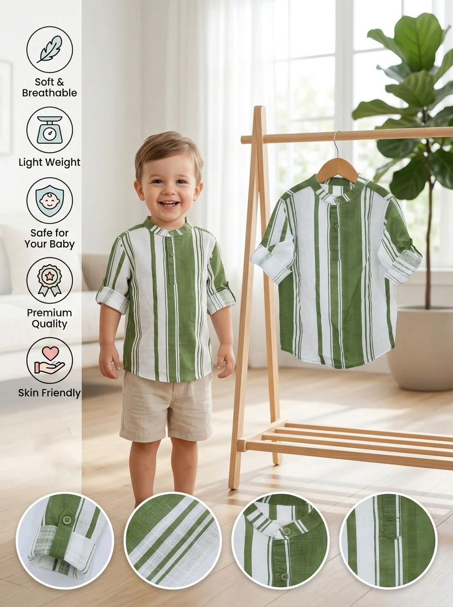 Boys Full  Sleeve  Shirt (Size-3 Years To 15/16 Years ) (119529)