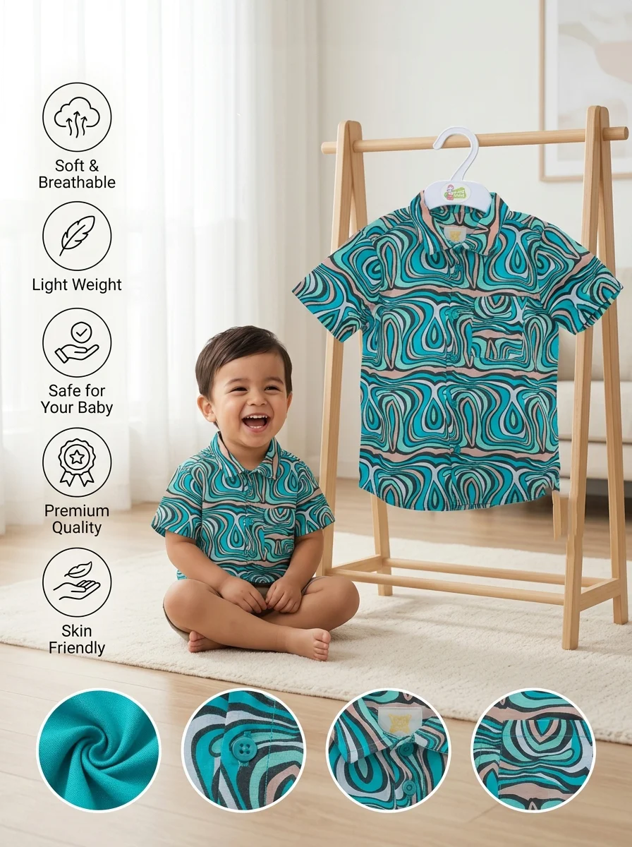 Boys Short  Sleeve  Shirt ( Size- 3 Years TO 15/16 Years) ( 119771)