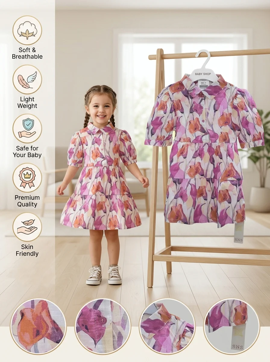 Girls  Dress ( Size- 3 Years To 15/16 Years ) (118879)
