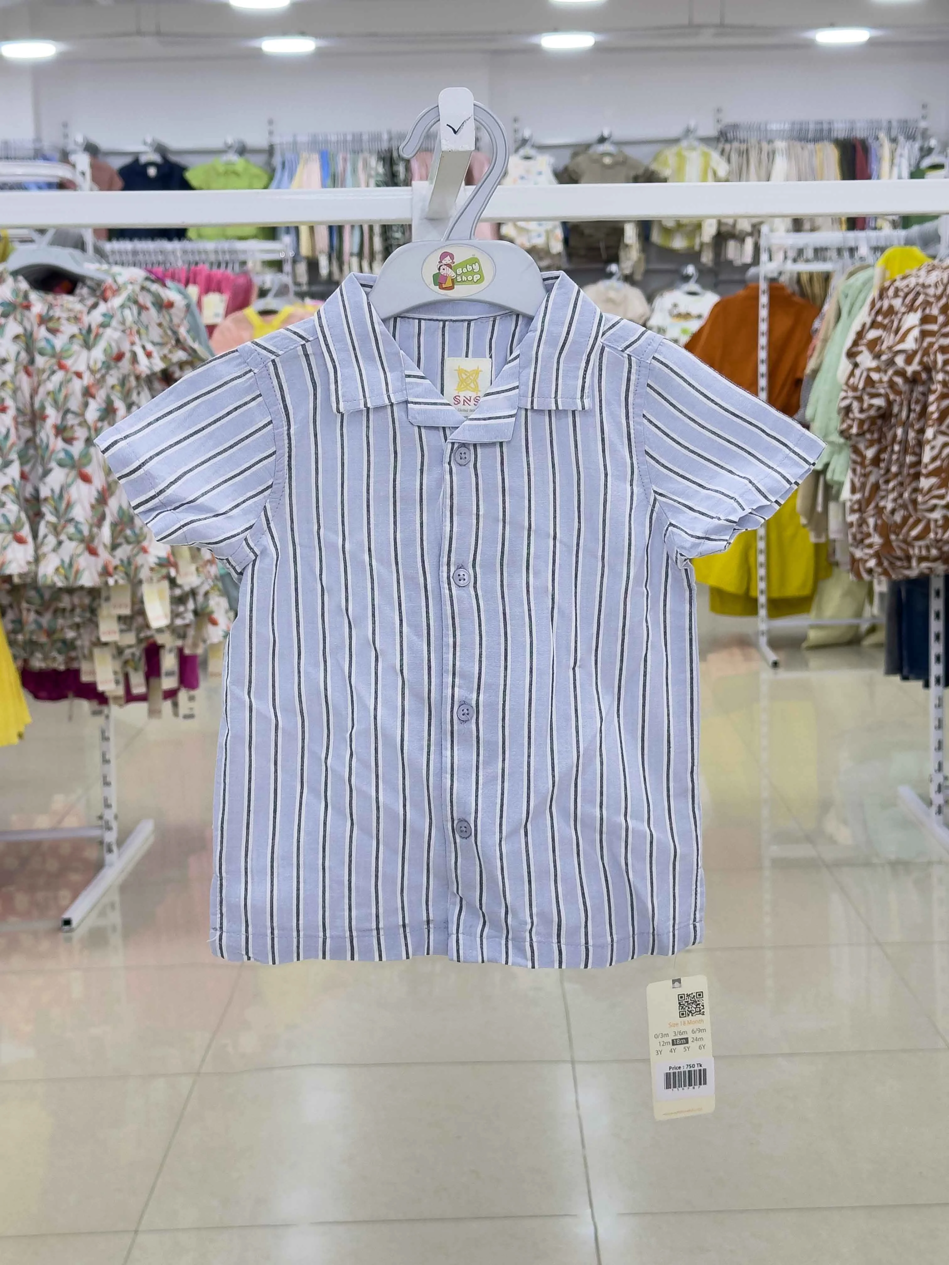 Boys Short  Sleeve  Shirt ( Size-0/3 M  TO6 Years ) (119783)