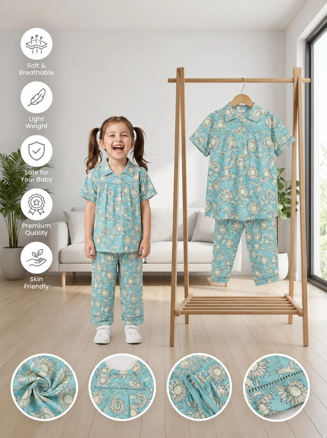 Girls 2 Pcs Set (Size-0/3 M to 6 Years) (108901)