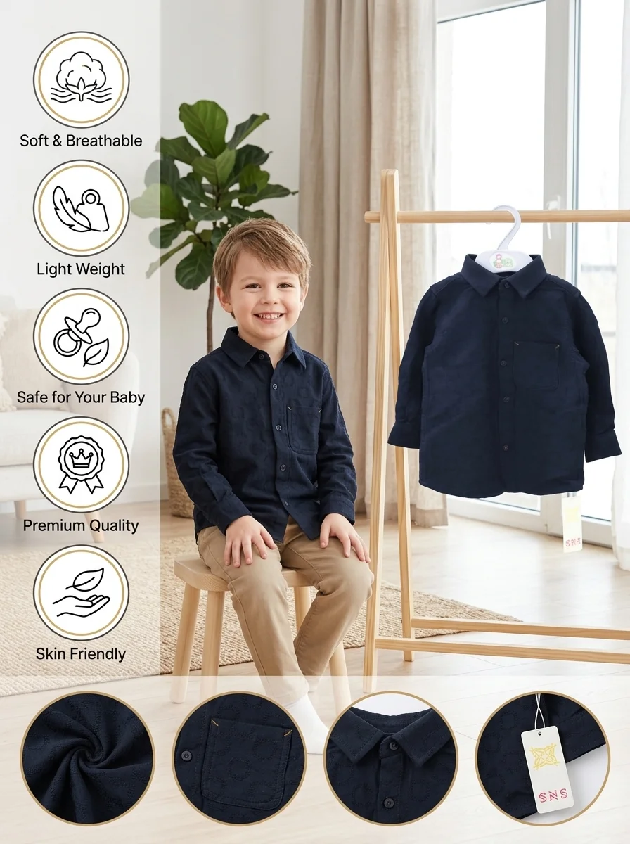 Boys Full Sleeve  Shirt ( Size-0/3 M To 6 Years) (114187)